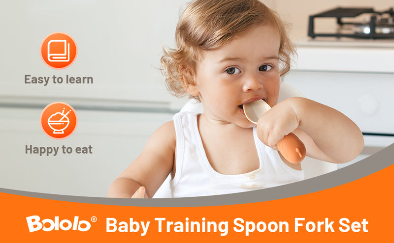 BOLOLO baby and toddler self-feeding forks and spoons